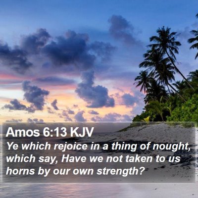 Amos 6:13 KJV Bible Verse Image