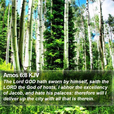 Amos 6:8 KJV Bible Verse Image