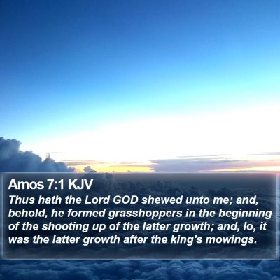 Amos 7:1 KJV Bible Verse Image