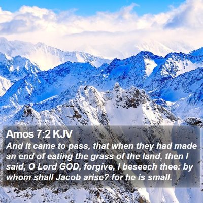 Amos 7:2 KJV Bible Verse Image