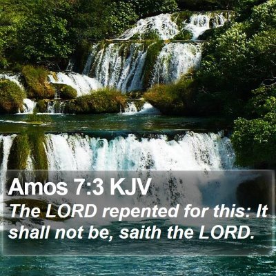 Amos 7:3 KJV Bible Verse Image