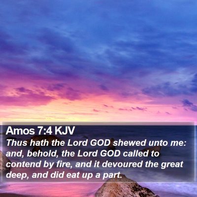 Amos 7:4 KJV Bible Verse Image