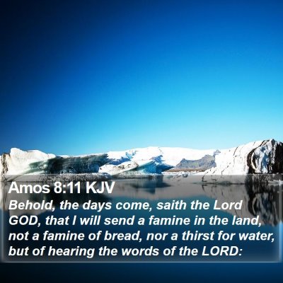 Amos 8:11 KJV Bible Verse Image