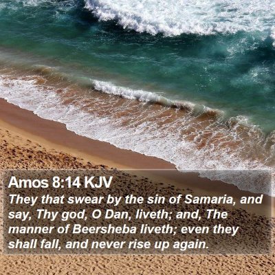 Amos 8:14 KJV Bible Verse Image
