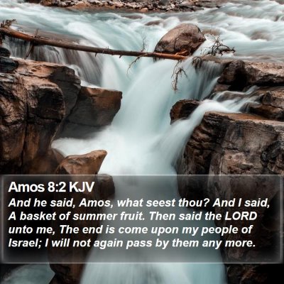 Amos 8:2 KJV Bible Verse Image