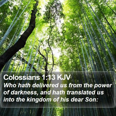 Colossians 1:13 KJV Bible Verse Image
