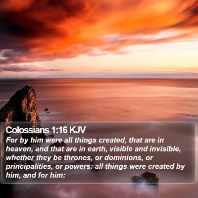 Colossians 1:16 KJV Bible Verse Image
