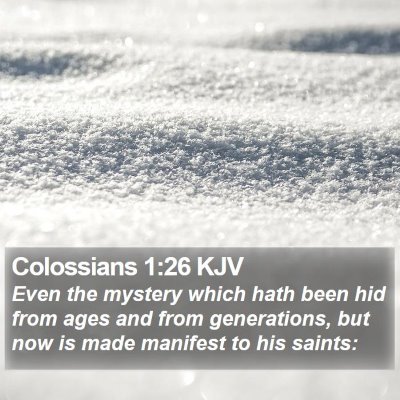 Colossians 1:26 KJV Bible Verse Image