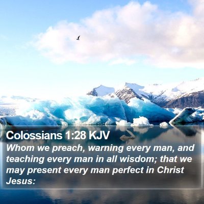 Colossians 1:28 KJV Bible Verse Image