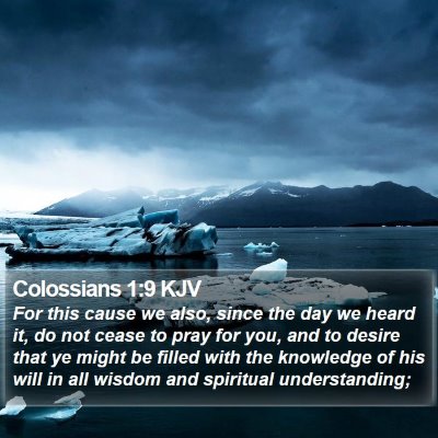 Colossians 1:9 KJV Bible Verse Image