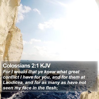 Colossians 2:1 KJV Bible Verse Image