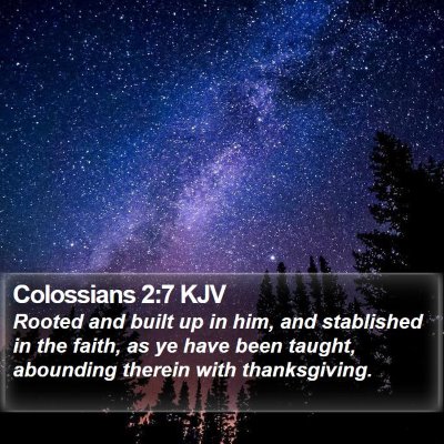 Colossians 2:7 KJV Bible Verse Image