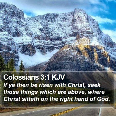 Colossians 3:1 KJV Bible Verse Image