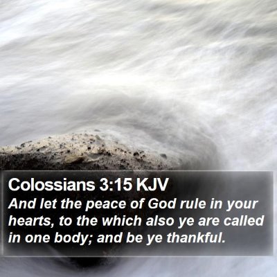 Colossians 3:15 KJV Bible Verse Image