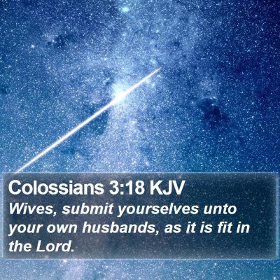 Colossians 3:18 KJV Bible Verse Image