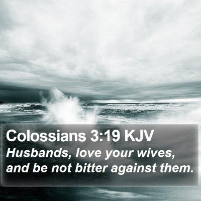 Colossians 3:19 KJV Bible Verse Image