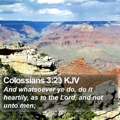 Colossians 3:23 KJV Bible Verse Image