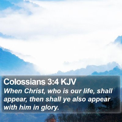 Colossians 3:4 KJV Bible Verse Image
