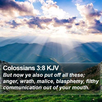 Colossians 3:8 KJV Bible Verse Image