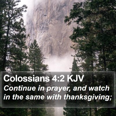 Colossians 4:2 KJV Bible Verse Image