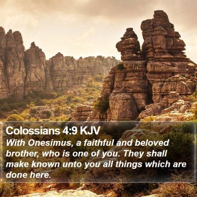 Colossians 4:9 KJV Bible Verse Image