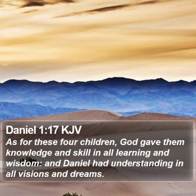 Daniel 1:17 KJV Bible Verse Image