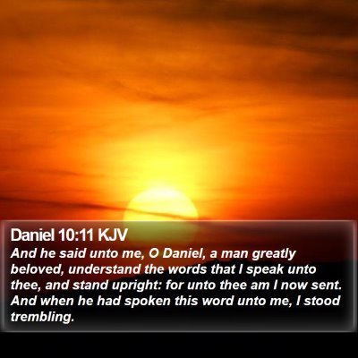Daniel 10:11 KJV Bible Verse Image