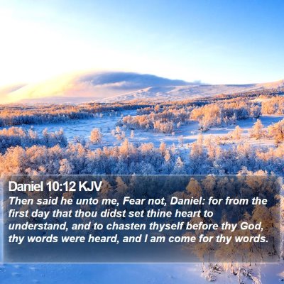 Daniel 10:12 KJV Bible Verse Image