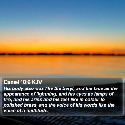 Daniel 10:6 KJV Bible Verse Image