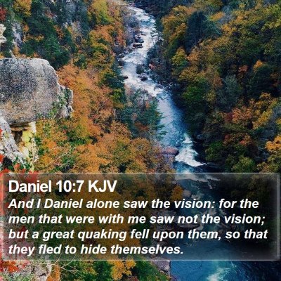 Daniel 10:7 KJV Bible Verse Image