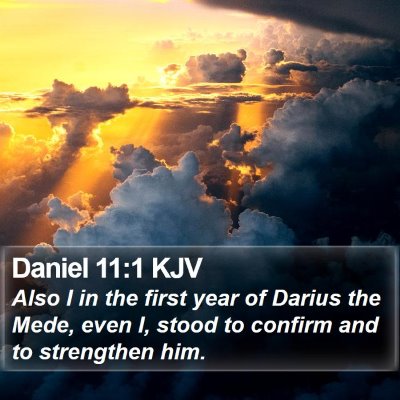 Daniel 11:1 KJV Bible Verse Image