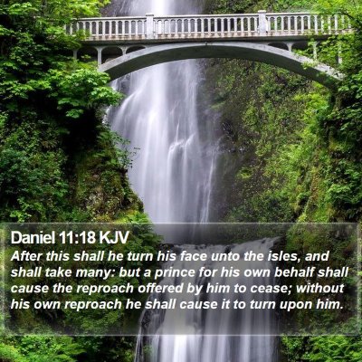 Daniel 11:18 KJV Bible Verse Image