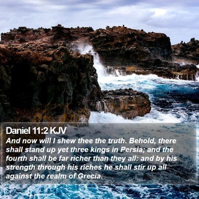Daniel 11:2 KJV Bible Verse Image