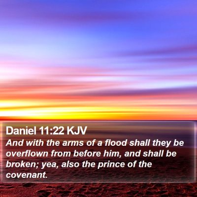 Daniel 11:22 KJV Bible Verse Image
