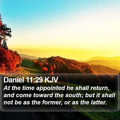 Daniel 11:29 KJV Bible Verse Image