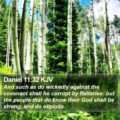 Daniel 11:32 KJV Bible Verse Image