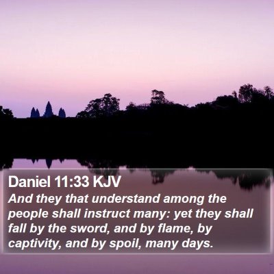 Daniel 11:33 KJV Bible Verse Image