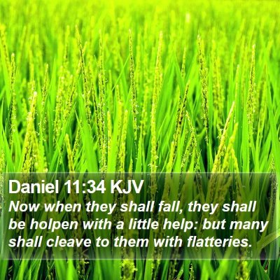 Daniel 11:34 KJV Bible Verse Image