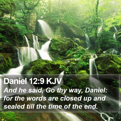 Daniel 12:9 KJV Bible Verse Image