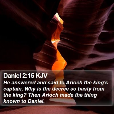 Daniel 2:15 KJV Bible Verse Image