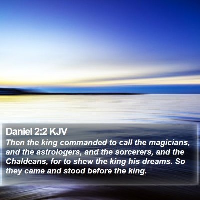Daniel 2:2 KJV Bible Verse Image