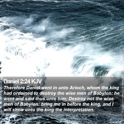 Daniel 2:24 KJV Bible Verse Image