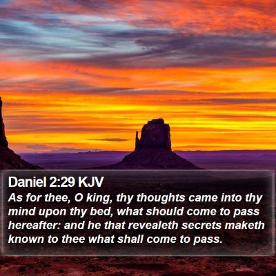 Daniel 2:29 KJV Bible Verse Image