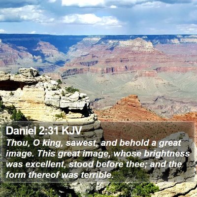 Daniel 2:31 KJV Bible Verse Image