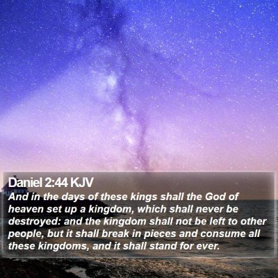 Daniel 2:44 KJV Bible Verse Image