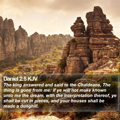 Daniel 2:5 KJV Bible Verse Image