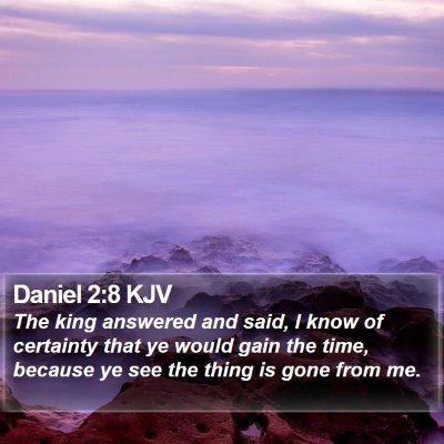Daniel 2:8 KJV Bible Verse Image