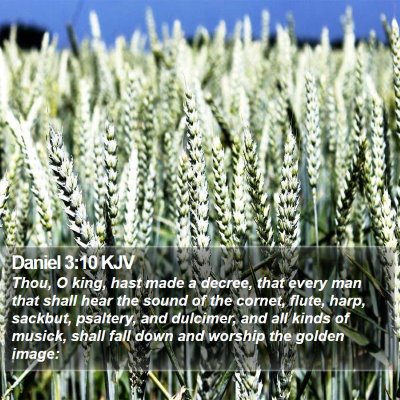 Daniel 3:10 KJV Bible Verse Image