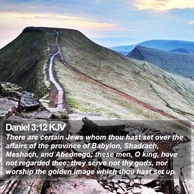 Daniel 3:12 KJV Bible Verse Image
