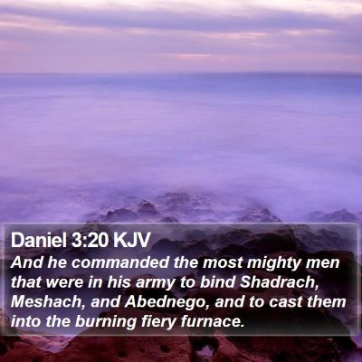 Daniel 3:20 KJV Bible Verse Image